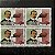 Quadra de Selos Comemorativos do Brasil - Homenagem a Guglielmo Marconi - 1995 - Mint - ref.2165 - Imagem 1