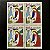 Quadra de Selos Comemorativos do Brasil - Natal 91 - 1991- Mint - ref.2177 - Imagem 1