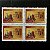 Quadra de Selos Comemorativos do Brasil - Homenagem ao Corpo de Bombeiros de Santos - 1991- Mint - ref.2183 - Imagem 1
