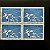 Quadra de Selos Comemorativos do Brasil -Fauna da Ilha de Fernando de Noronha - 1992 - Mint - ref.2201 - Imagem 1