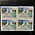 Quadra de Selos Comemorativos do Brasil - Arquitetura Militar - Fortaleza de Santa Cruz- 1992 - Mint - ref.2209 - Imagem 1