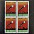 Quadra de Selos Comemorativos do Brasil - Sistema de Radiodifusão Federal - 1986 - Mint - ref.2254 - Imagem 1