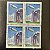 Quadra de Selos Comemorativos do Brasil - 50 Anos do Aeroporto Bartolomeu de Gusmão - RJ- 1986 - Mint - ref.2255 - Imagem 1