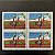 Quadra de Selos Comemorativos do Brasil - 2o.Aniversario da Estação Antartica Comandante Ferraz - 1986 - Mint - ref.2258 - Imagem 1