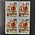 Quadras de Selos Comemorativos do Brasil - Centenário de Heitor Villa-Lobos - 1987 - Mint - ref.2288 - Imagem 1
