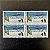 Quadra de Selos Comemorativos do Brasil - Participação da FAB no Programa Antartico Brasileiro - 1987 - Mint - ref.2292 - Imagem 1