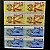 02 Quadras de Selos Comemorativos do Brasil - Centenário do Nsscimento de Santos Dumont - 1973 - Novo - ref.2377 - Imagem 1