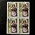 Quadra de Selos Comemorativos do Brasil - Lubrapex 74 - 1974 - Novo - ref.2402 - Imagem 1