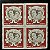 Quadra de Selos Comemorativos do Brasil - Natal 75 - 1975 - Novo - ref.2405 - Imagem 1