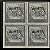 Quadra de Selos Comemorativos do Brasil - Centenário da Ligação FerroviáriaSão Paulo - RJ - 1977 - Mint - ref.2433 - Imagem 1