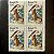 Quadra de Selos Comemorativos do Brasil - Preservação da Fauna e da Flora - Ariranha - 1975 - Mint - ref.2453 - Imagem 1