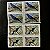 02 Quadras de Selos Comemorativos do Brasil - Proteção a Fauna - Pássaros Brasileiros - Mint - ref.2478 - Imagem 1