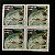 Quadra de Selos Comemorativos do Brasil -Dia do Selo - Brasiliana 79 - 1979 - Mint - ref.2486 - Imagem 1