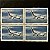 Quadras de Selos Comemorativos do Brasil - 10 Anos da Criação da Embraer - 1979 - Mint - ref.2496 - Imagem 1