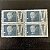 Quadra de Selos Comemorativos do Brasil - In Memoriam a Sir Winston Leonard Churchill - 1965 - Novo - ref.2592 - Imagem 1
