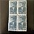 Quadra de Selos Comemorativos do Brasil - In Memorian a John Fitzgerald Kennedy - 1964 - Novo - ref.2599 - Imagem 1