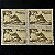 Quadra de Selos Comemorativos do Brasil - 4o. Centenário da Fundação da Cidade de Vitória - 1951 - Novo - ref.2690 - Imagem 1