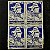 Quadra de Selos Comemorativos do Brasil - 4a.Viagem de Circum-Navegação Mundial - Almirante Saldanha - 1953 - Novo - ref.2710 - Imagem 1