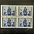 Quadra de Selos Comemorativos do Brasil - Natal 84 - Pinturas Natalinas - Glauco Rodrigues - 1984 - Mint - ref.2751 - Imagem 1
