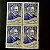 Quadra de Selos Comemorativos do Brasil - Centenário do Nascimento de João Capistrano Honorio de Abreu - 1953 - Novo - ref.2753 - Imagem 1