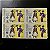 Quadra de Selos Comemorativos do Brasil - Voo Inaugural Brasil - Japão - Varig - 1968 - Novos - ref.2819 - Imagem 1