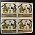 Quadra de Selos Comemorativos do Brasil - Natal 1982 - Desenhos Infantis - Nascimento do Menino Jesus - 1982 - Mint - ref.2839 - Imagem 1