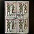 Quadra de Selos Comemorativos do Brasil - Trajes e Uniformes Militares - Arcabuzeiro - 1985 - com carimbo comemorativo - ref.2848 - Imagem 1