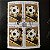 Quadra de Selos Comemorativos do Brasil - XI Campeonato Mundial de Futebol na Argentina - Bola no Pé - 1978 - com carimbo comemorativo - ref.2900 - Imagem 1