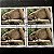 Quadra de Selos Comemorativos do Brasil - Preservação da Fauna Brasileira - Ourico Preto - 1988 - com carimbo comemorativo - ref.2938 - Imagem 1
