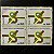 Quadra de Selos Comemorativos do Brasil - 40 Anos do Tratado de Amizade Brasil-Portugal - 1993 - Mint- ref.2953 - Imagem 1