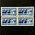 Quadra de Selos Comemorativos do Brasil - XVIII Congresso da União Postal Universal - UPU - Simbolo da ECT - 1979 - Mint - ref.2972 - Imagem 1