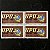Quadra de Selos Comemorativos do Brasil - XVIII Congresso da União Postal Universal - UPU - Simbolo da UPU - 1979 - Mint - ref.2976 - Imagem 1