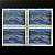 Quadra de Selos Comemorativos do Brasil - Centenario da Cidade de Belo Horizonte - 1997 - Mint - ref.3037 - Imagem 1