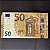 Cédula Estrangeira - 50 Euros da Europa - Mbc - ref.3052 - Imagem 1