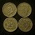 04 Moedas do Brasil - 2 Cruzeiros - 1945 - Aluminio Bronze - Mbc - ref.3105 - Imagem 2