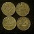 04 Moedas do Brasil - 2 Cruzeiros - 1945 - Aluminio Bronze - Mbc - ref.3105 - Imagem 1