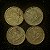 04 Moedas do Brasil - 1 Cruzeiro - 1944 - Aluminio Bronze - Mbc - ref.3107 - Imagem 2