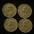 04 Moedas do Brasil - 50 Centavos - 1946 - Getulio Vargas - Aluminio Bronze - Mbc - ref.3108 - Imagem 2