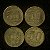 04 Moedas do Brasil - 50 Centavos - 1945 - Getulio Vargas - Aluminio Bronze - Mbc - ref.3109 - Imagem 1