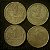 04 Moedas do Brasil - 1 Cruzeiro - 1945 - Aluminio Bronze - Mbc - ref.3110 - Imagem 1