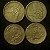 04 Moedas do Brasil - 1 Cruzeiro - 1945 - Aluminio Bronze - Mbc - ref.3110 - Imagem 2