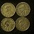04 Moedas do Brasil - 50 Centavos - 1944 - Aluminio Bronze - Mbc - ref.3118 - Imagem 2