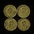 04 Moedas do Brasil - 20 Centavos - 1945 - Getulio Vargas - Aluminio Bronze - Mbc - ref.3121 - Imagem 2