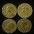 04 Moedas do Brasil - 50 Centavos - 1945 - Getulio Vargas - Aluminio Bronze - Mbc - ref.3123 - Imagem 2