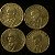 04 Moedas do Brasil - 50 Centavos - 1944 - Getulio Vargas - Aluminio Bronze - Mbc - ref.3124 - Imagem 2