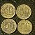 04 Moedas do Brasil - 50 Centavos - 1944 - Getulio Vargas - Aluminio Bronze - Mbc - ref.3124 - Imagem 1
