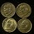04 Moedas do Brasil - 50 Centavos - 1955 - Presidente Dutra - Aluminio Bronze - Mbc - ref.3125 - Imagem 2