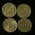 04 Moedas do Brasil - 50 Centavos - 1955 - Presidente Dutra - Aluminio Bronze - Mbc - ref.3125 - Imagem 1