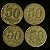04 Moedas do Brasil - 50 Centavos - 1947 - Getulio Vargas - Aluminio Bronze - Mbc - ref.3127 - Imagem 1