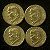 04 Moedas do Brasil - 50 Centavos - 1953 - Presidente Dutra - Aluminio Bronze - Mbc - ref.3129 - Imagem 2